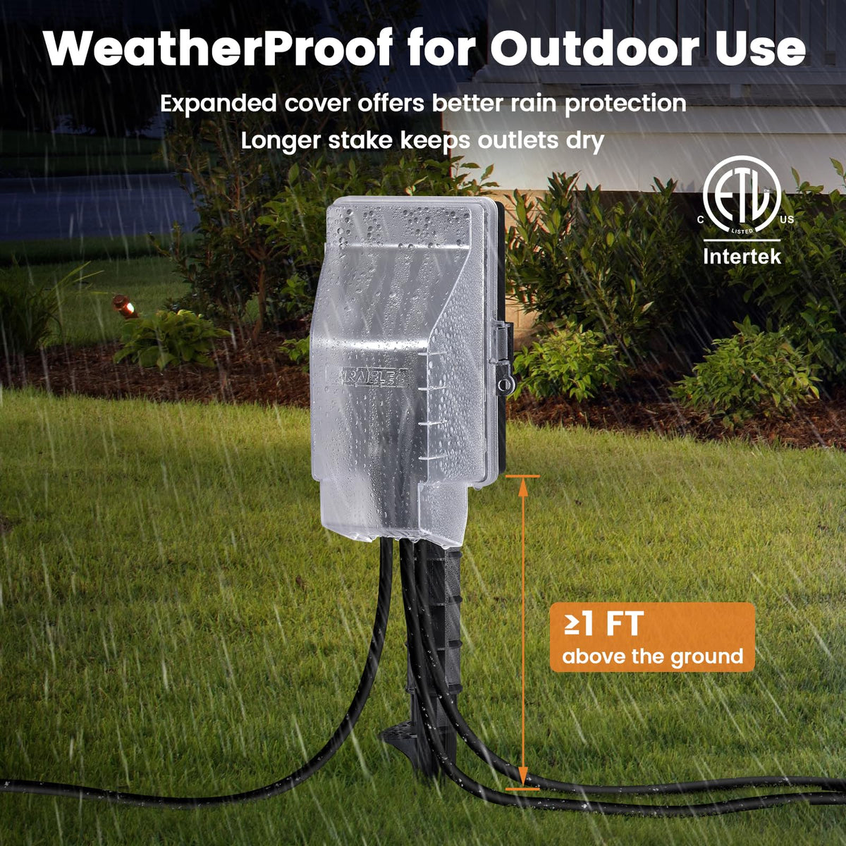 SURAIELEC Outdoor Power Stake Timer, Dusk to Dawn Weatherproof Light Timer 🍁 All In One Marketplace Canada
