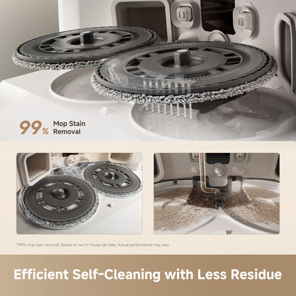 DREAME L40 Ultra Gen 2 Robot Vacuum and Mop with 25,000Pa Suction, Extendable Side Brush and Mop, All-in-One Self-Cleaning Dock, Voice & App Control, White - Available at All In One Marketplace Canada
