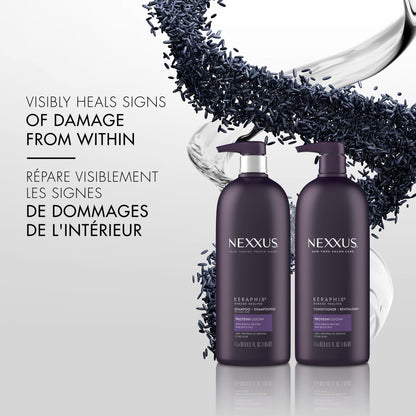 Nexxus Keraphix Damage Healing Shampoo with ProteinFusion Pump, 1L Nexxus