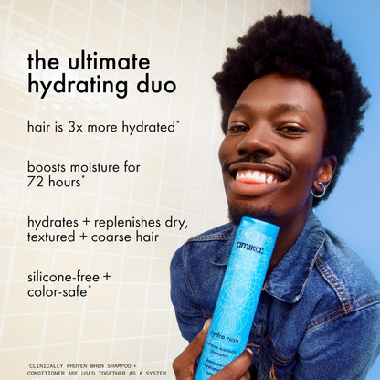 Hydro Rush Intense Moisture Shampoo with Hyaluronic Acid | amika