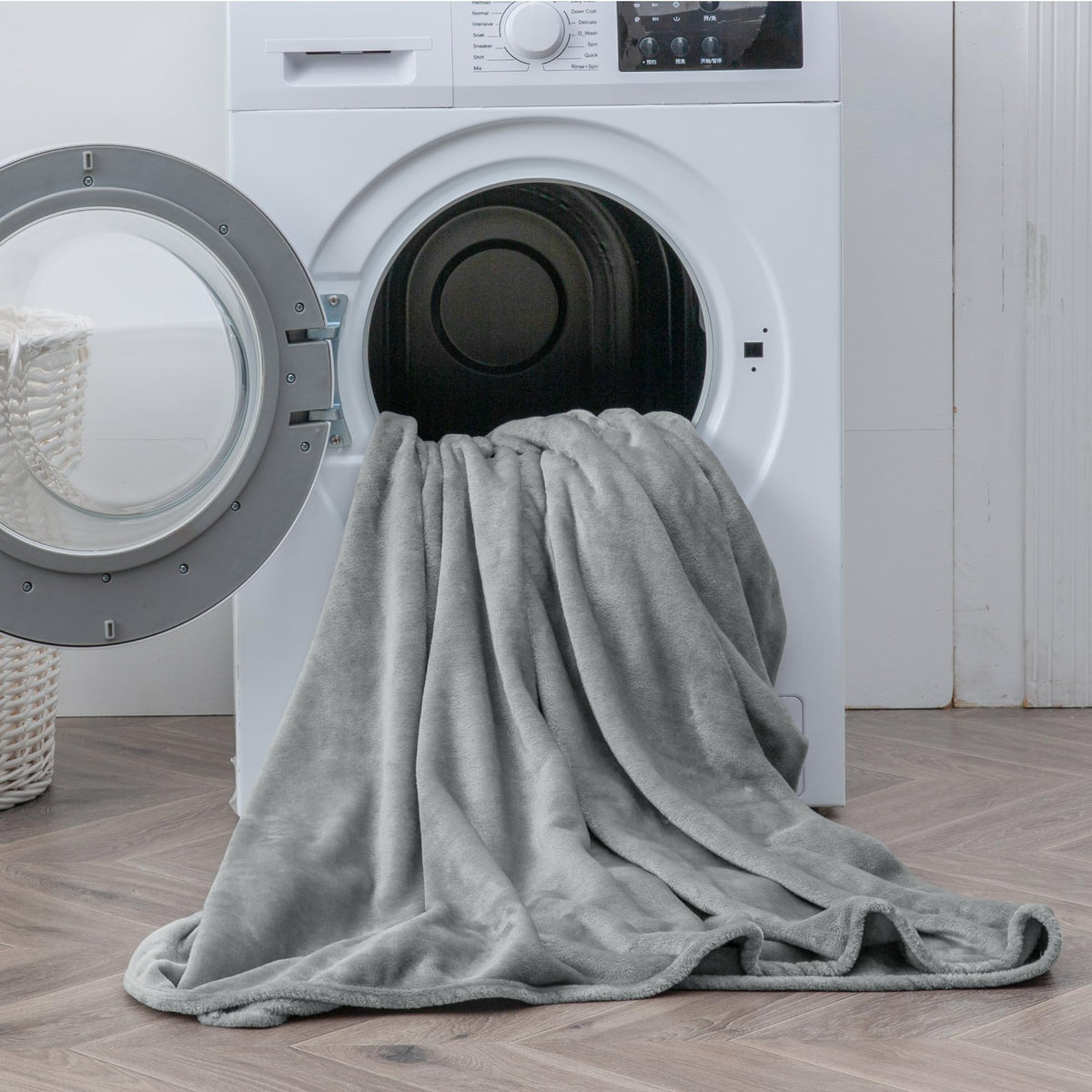 BEDELITE Flannel Sheets King Size Bed Set, Grey, 4 Pieces 🍁 All In One Marketplace Canada