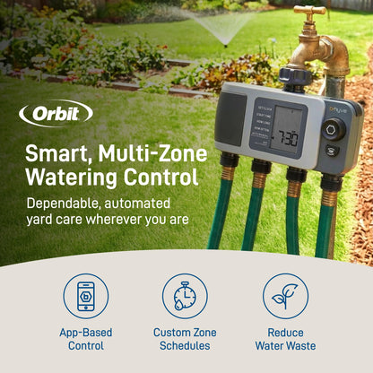 Orbit 24634 B-hyve XD 4-Port Smart Hose Watering Timer Orbit