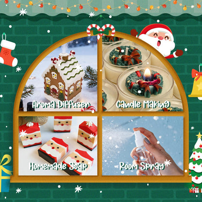 ARVIDSSON Christmas Fragrance Oil Set, Winter Essential Oils for Diffuser, Candle Making - Christmas Spirit, Gingerbread, Apple Cinnamon, Candy Cane, Mistletoe, Holiday Diffuser Oils Gift Set 🍁 All In One Marketplace Canada