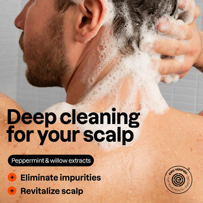 ATTITUDE Men's Shampoo and Conditioner 2-in-1, Volumizing for Thin Hair, With Rosemary and Rice Protein, 97% Natural Origin Ingredients, EWG Verified, Amber & Citrus, 946 mL 🍁 All In One Marketplace Canada
