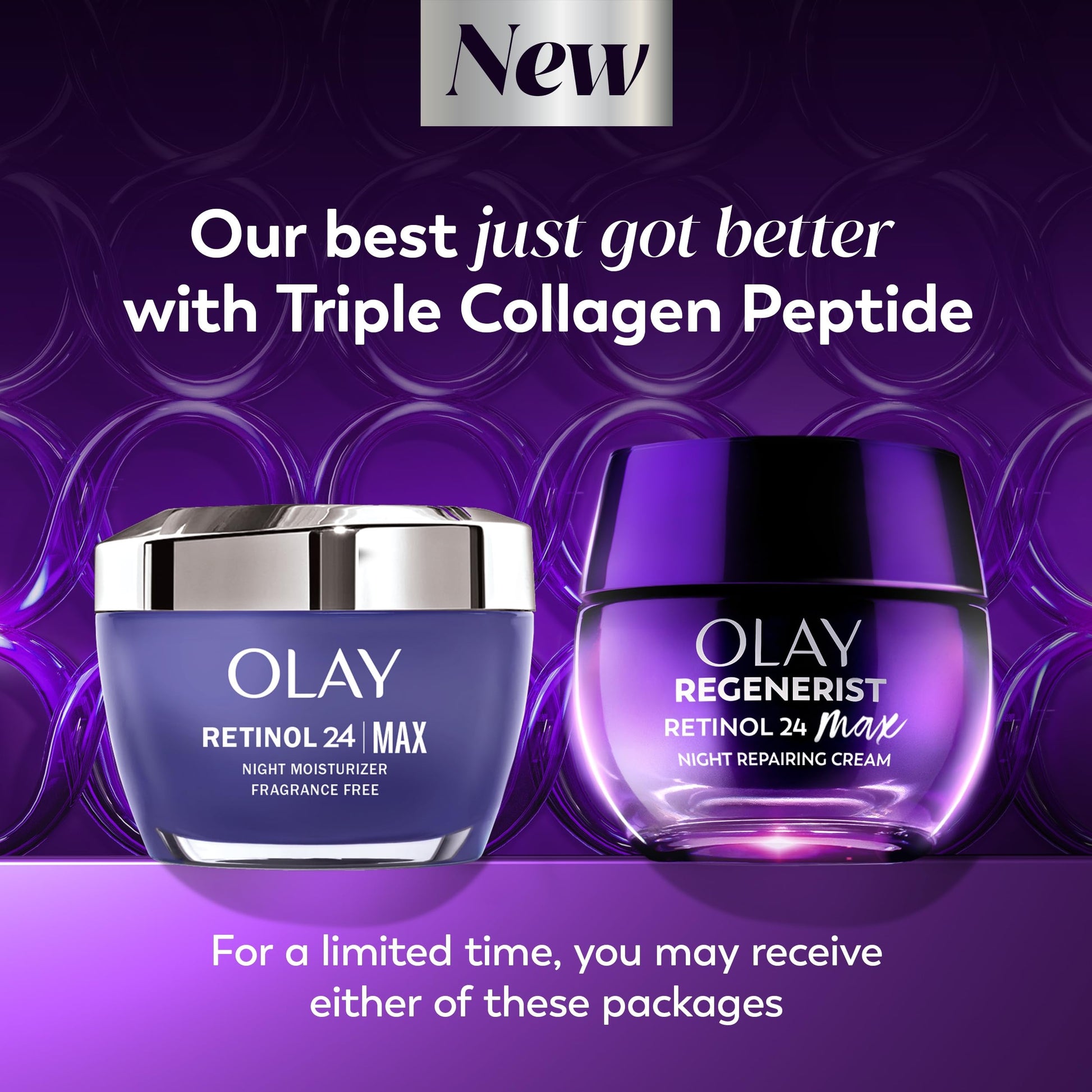 Olay Retinol 24 MAX Face Moisturizer, Anti-Aging Wrinkle Night Cream Fragrance Free, 50 mL - Available at All In One Marketplace Canada