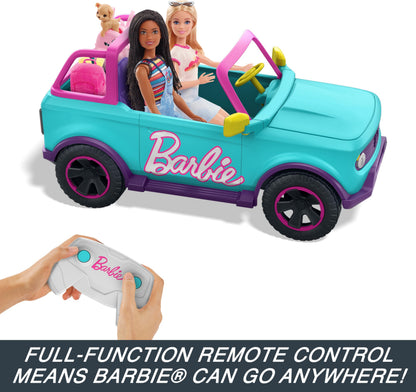 Hot Wheels Barbie RC SUV & Stickers, Can Hold & Store 2 Barbie Dolls & Accessories, Kid-Applied Stickers for Customization 🍁 All In One Marketplace Canada