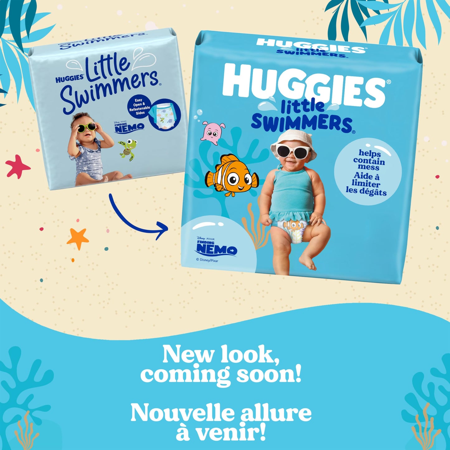 HUGGIES Little Swimmers Swim Diapers, Size 4 Medium, 24-34 lb, 11 Ct HUGGIES
