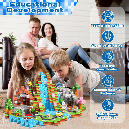 200PCS Magnetic Block| Magnetic Building Blocks Toys for Boys Girls 3-4,5-6,8-12,STEM Sensory Educational Magnet Blocks Cube Stacking Toy for Kids Toddlers 3+Halloween Christmas Birthday Gifts 🍁 All In One Marketplace Canada