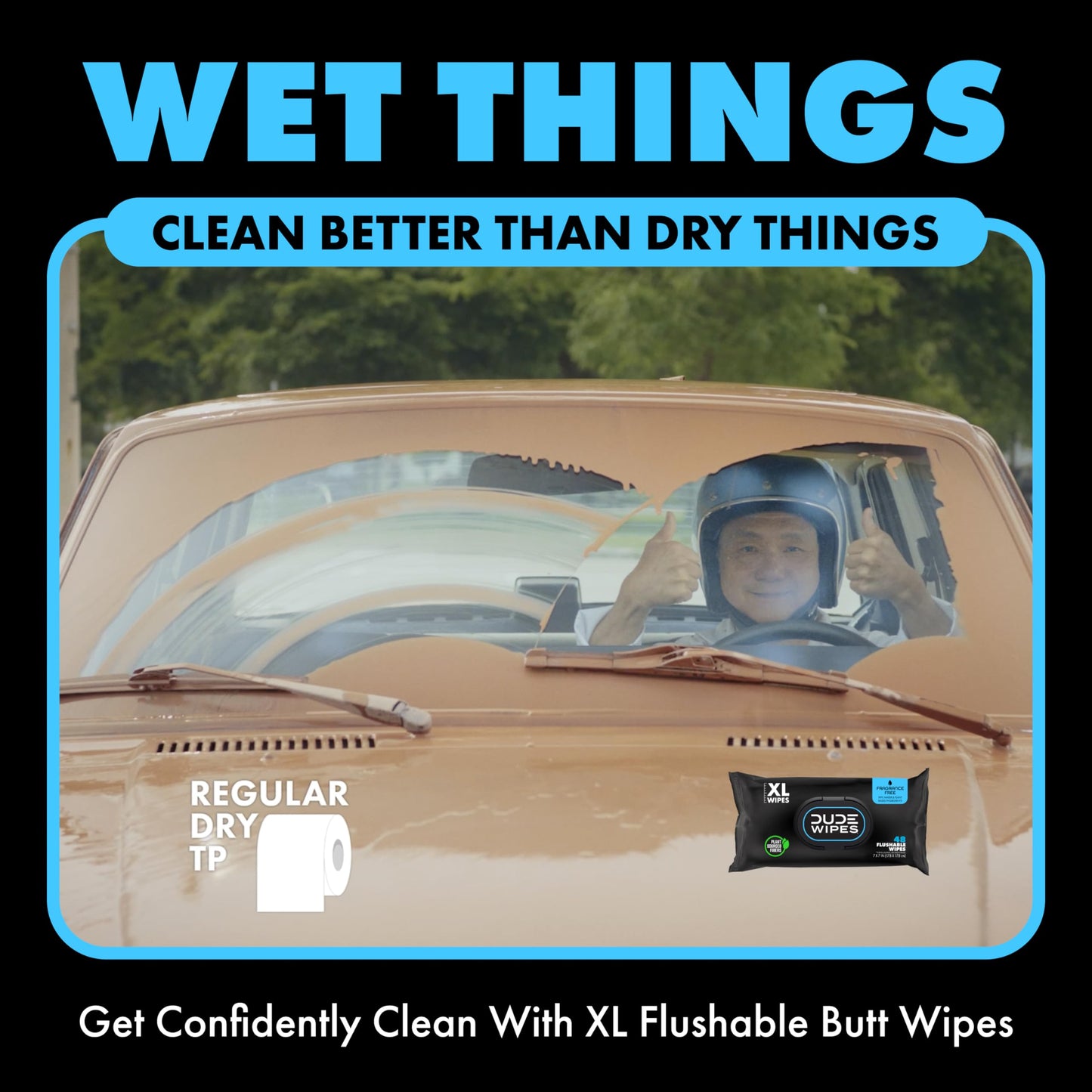 DUDE Wipes Flushable Wet Wipes Dispenser (3 Packs 48 Wipes), Unscented Wet Wipes with Vitamin-E & Aloe for at-Home Use, Septic and Sewer Safe - Available at All In One Marketplace Canada