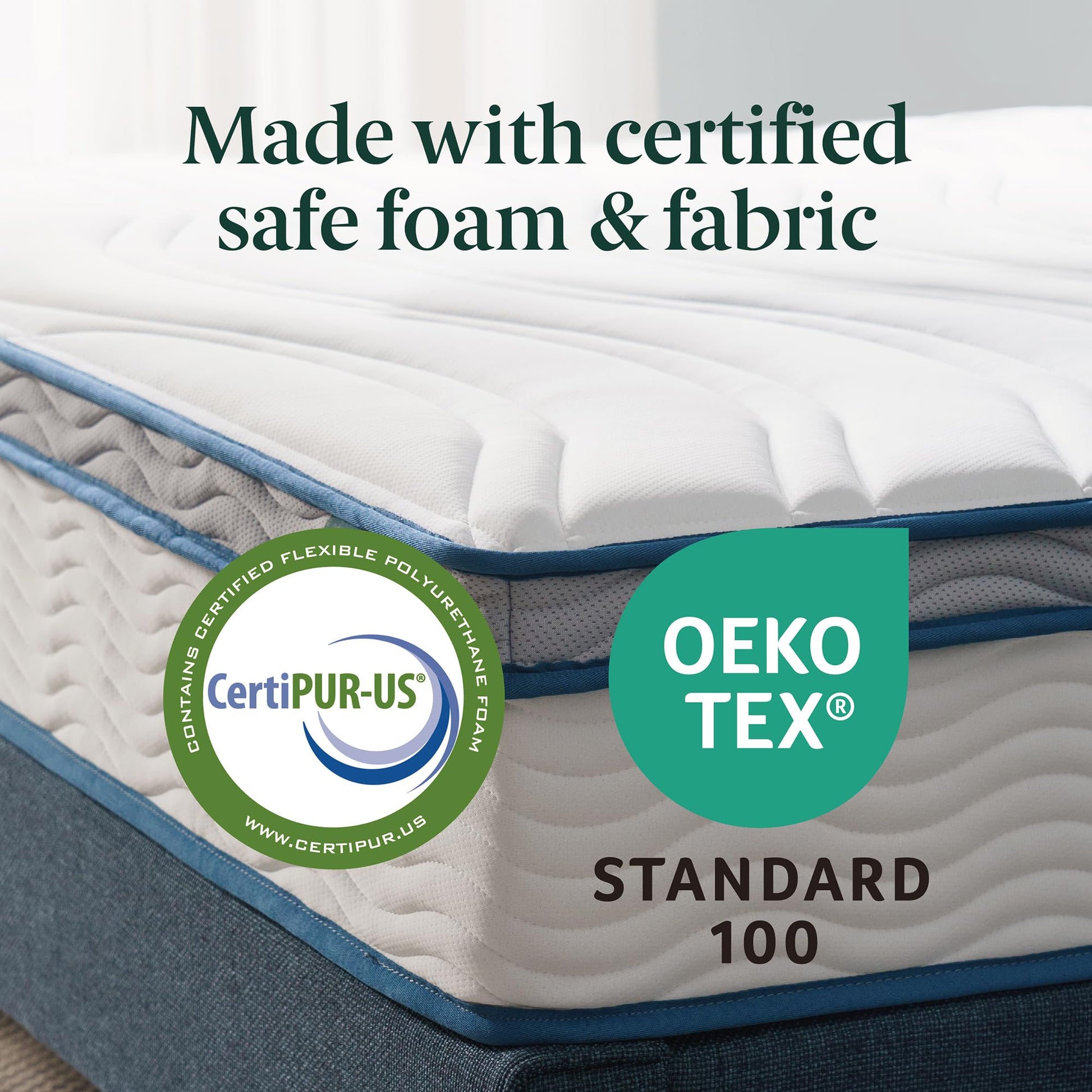 Zinus Twin Mattress - 10 Inch Foam & Spring Hybrid Mattress, Affordable Mattress, CertiPUR-US Certified Foam, Mattress in a Box, 10-Year Warranty, Twin Size Zinus