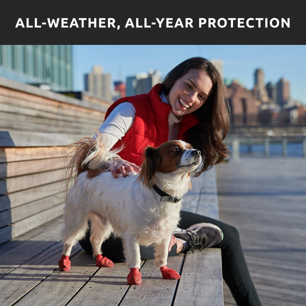 Pawz PZBLKS Water-Proof Dog Boots, Small, 2-Inch to 2.5-Inch, Black 🍁 All In One Marketplace Canada