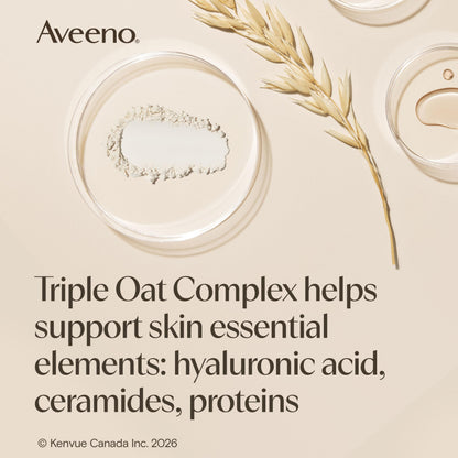 Aveeno Skin Relief Moisturizing Body Lotion Heals Very Dry, Sensitive Skin, fast absorbing Lotion with Soothing Triple Oat & Shea Butter Formula, Fragrance Free Lotion, Non-Comedogenic, 975mL