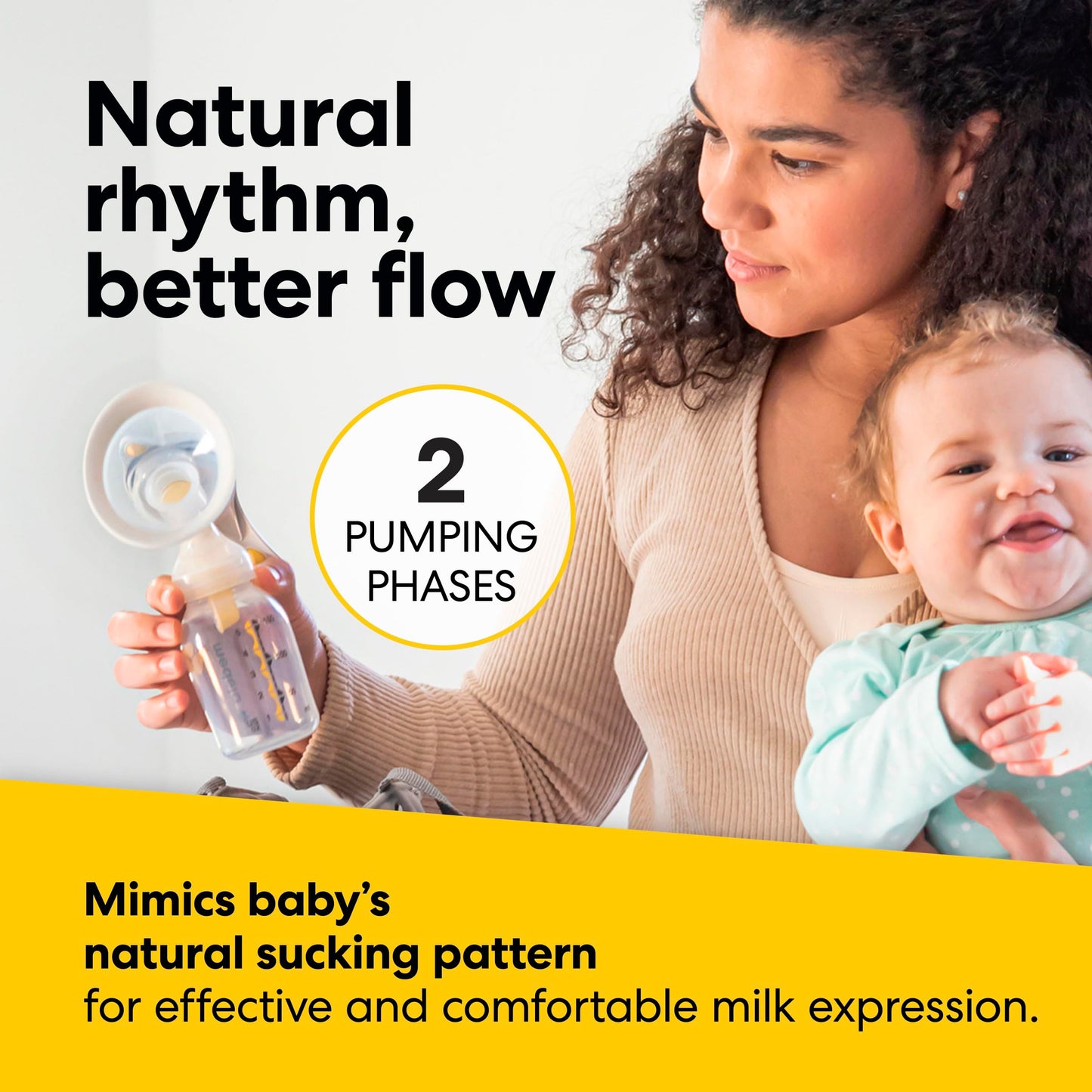 Medela Manual breast pump with Flex Shields Harmony Single Hand for More Comfort and Expressing More Milk