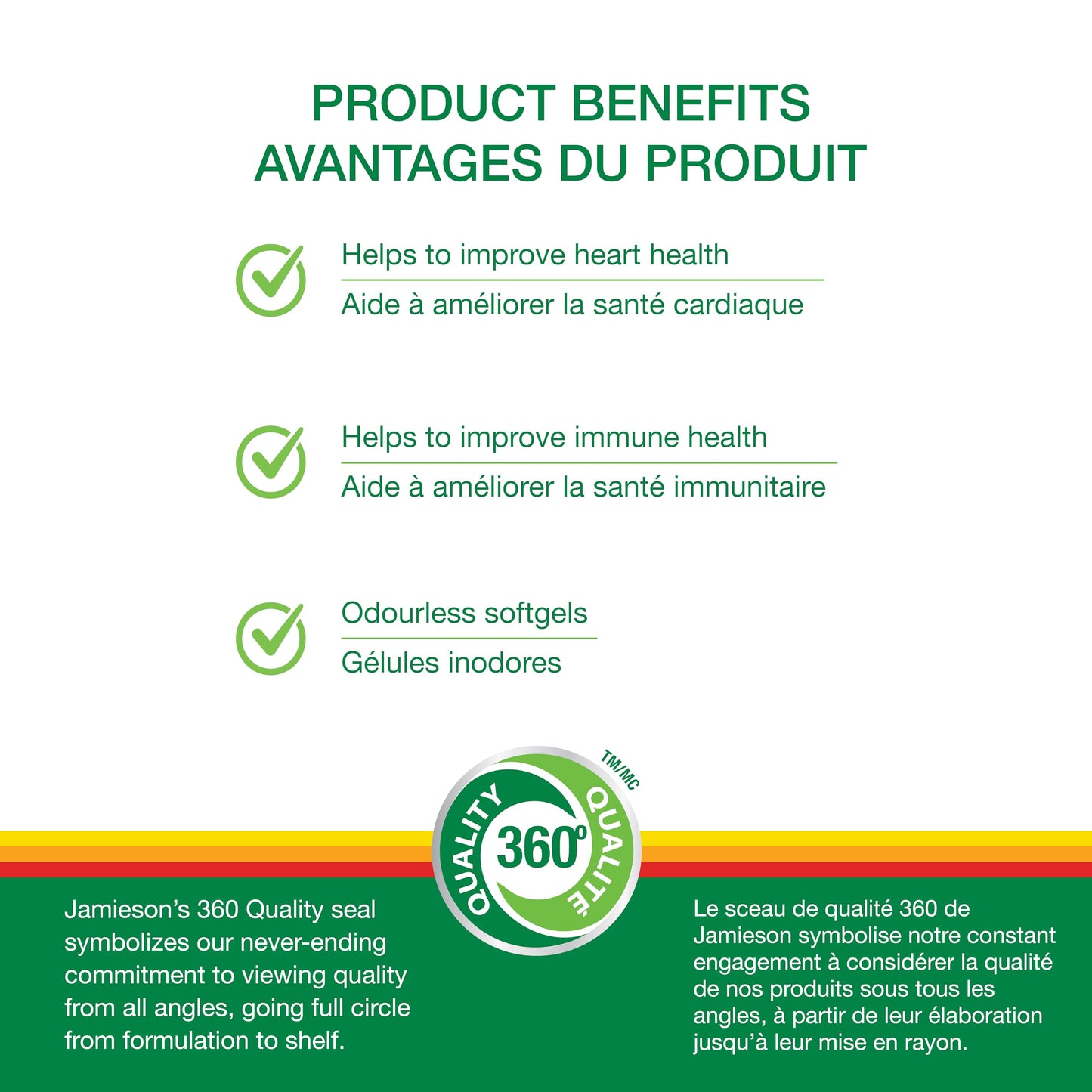 Jamieson Odourless Garlic 500 mg, Supports Heart Health, and Provides Immune Support. Non-GMO, Gluten-Free, 300 Softgels, Proudly Canadian - Available at All In One Marketplace Canada