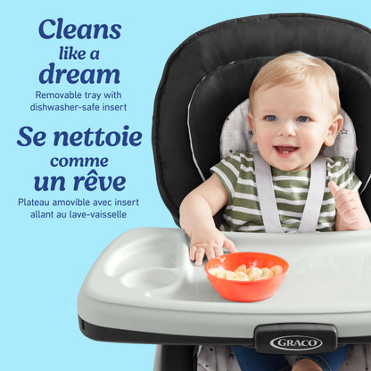 Graco Table2Table LX 6-in-1 Highchair, High Chair & Booster Seat for Babies, Toddlers and Big Kids, Asteroid