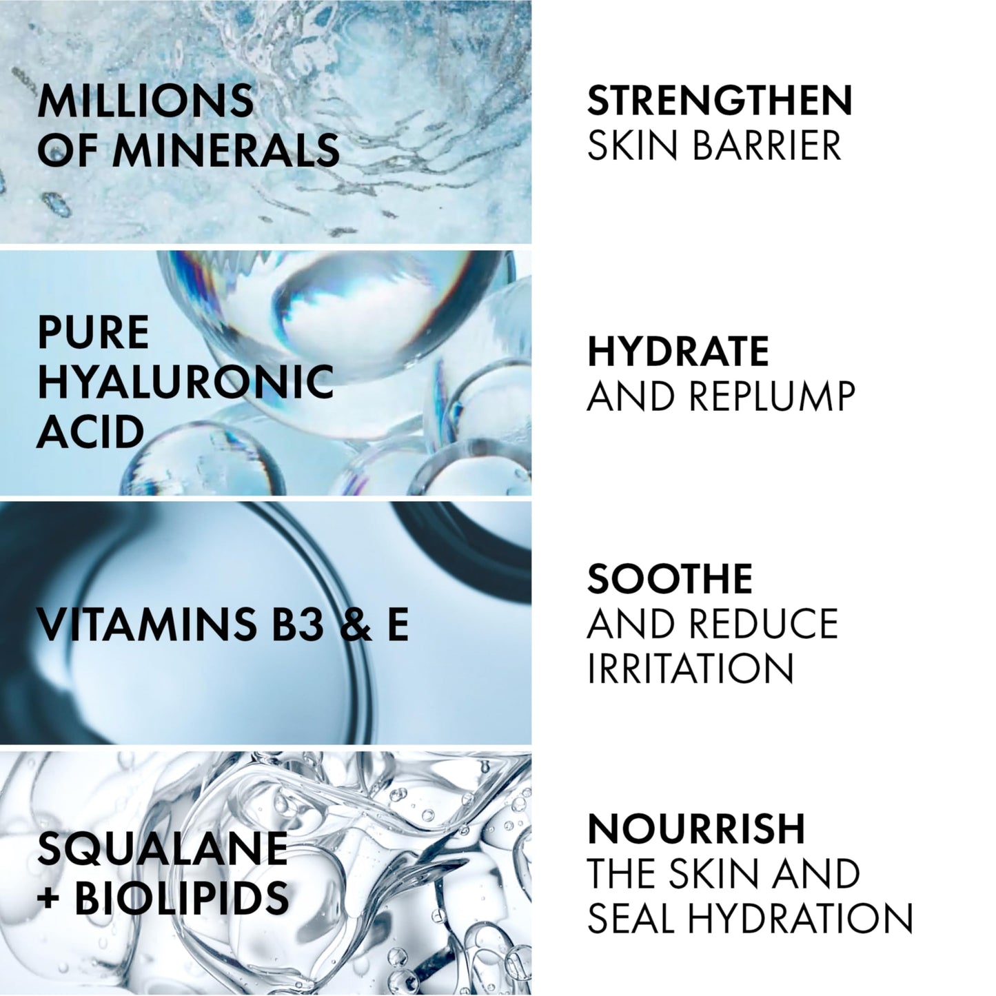 Vichy Minéral 89 face Moisturizer, 100H Moisture Boosting Fragrance Free Rich Cream with Hyaluronic Acid, Niacinamide, Vitamin E & Squalane, for Dry-Very Dry Skin, Recommended by Dermatologists, 50ml VICHY