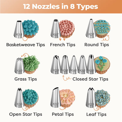 Kootek 71 Cake Decorating Kit Baking Supplies Tools for Beginners & Pros 🍁 All In One Marketplace Canada