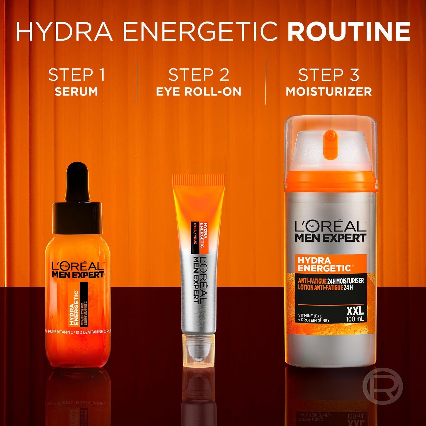 L’Oréal Paris Men Expert Hydra Energetic XXL Anti Fatigue Daily Non Greasy Moisturizer for Men with Vitamin C & Protein, 24HR Hydration, For Dry and Dull Skin, Reduces the Look of Fine Lines, 100ml 🍁 All In One Marketplace Canada