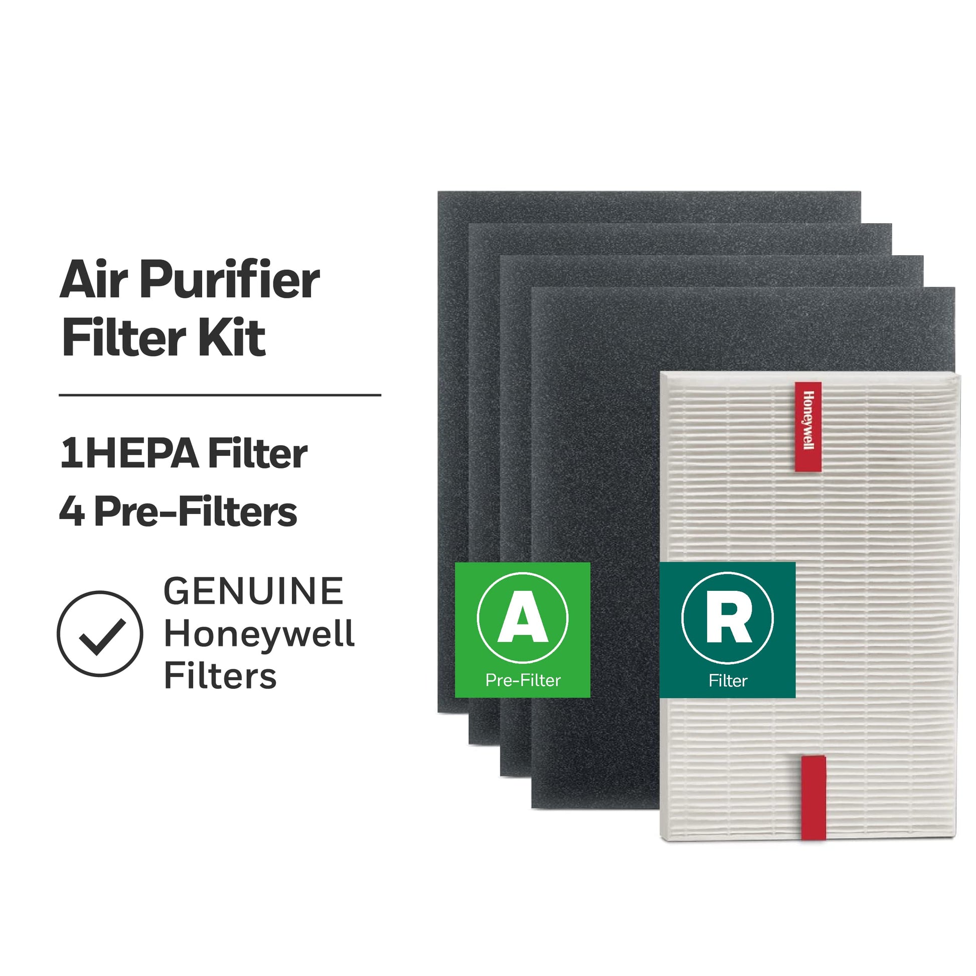 Genuine Honeywell HRF-ARVP100 1-Year Value Filter Kit for Medium Room HPA100 Series HEPA Console Air Purifiers Honeywell