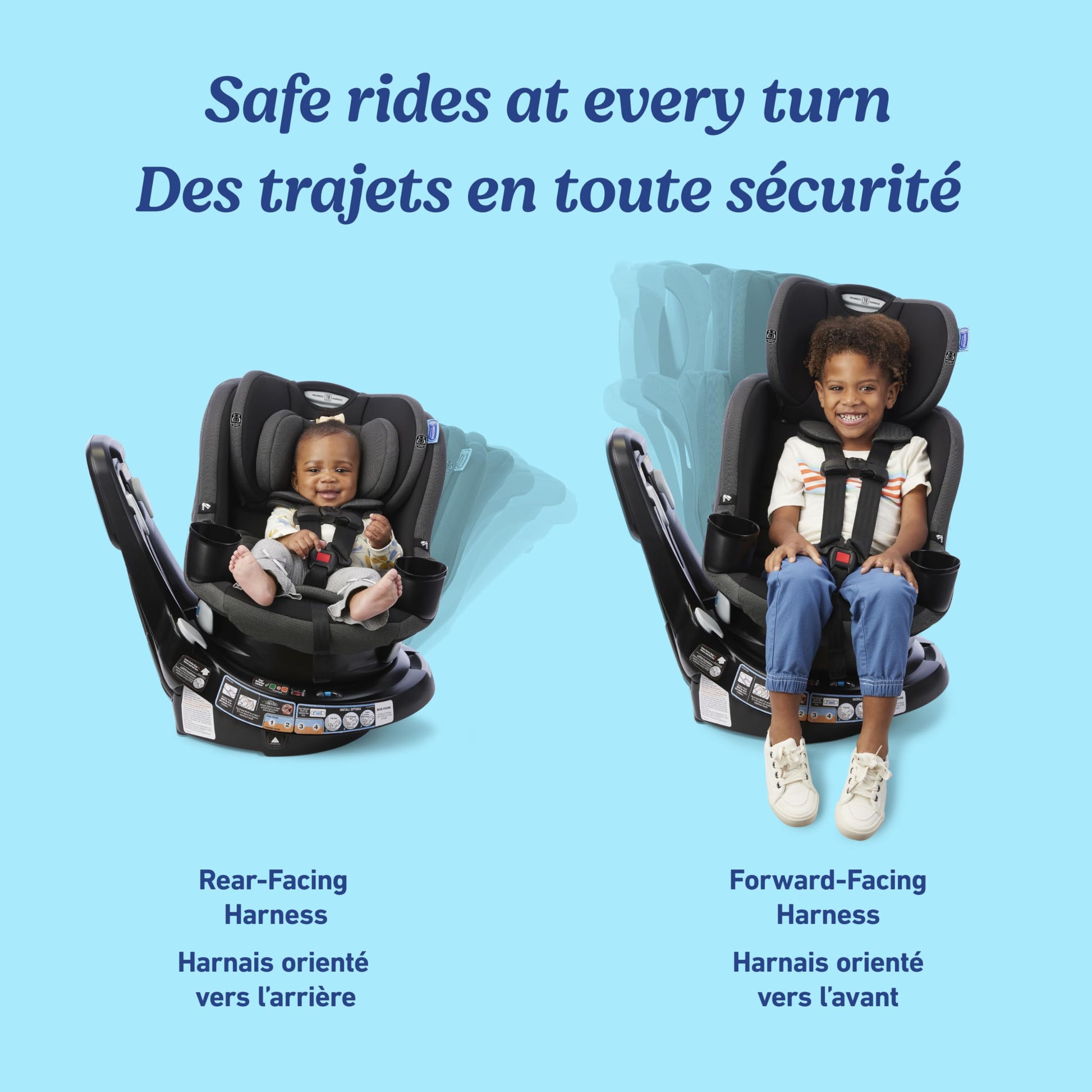 Graco EasyTurn 360 2-in-1 Convertible Car Seat - Available at All In One Marketplace Canada