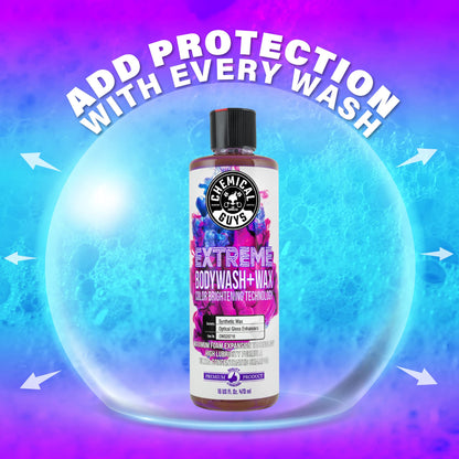 Chemical Guys Extreme Bodywash & Wax Foaming Car Wash Soap, (Works with Foam Cannons, Foam Guns or Bucket Washes) Safe for Cars, Trucks, Motorcycles, RVs & More, 1.89 L, Grape Scent 🍁 All In One Marketplace Canada