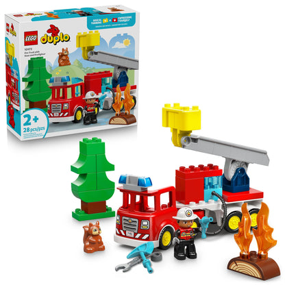 LEGO DUPLO Fire Truck with Hose and Firefighter 10473