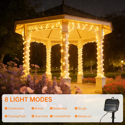 Solar Rope Lights for Outside, 66ft 200 LED Warm White Solar String Lights 🍁 All In One Marketplace Canada
