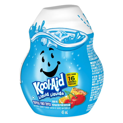 Kool-Aid Tropical Punch Liquid Drink Mix, 48 mL Bottle (Pack of 12)