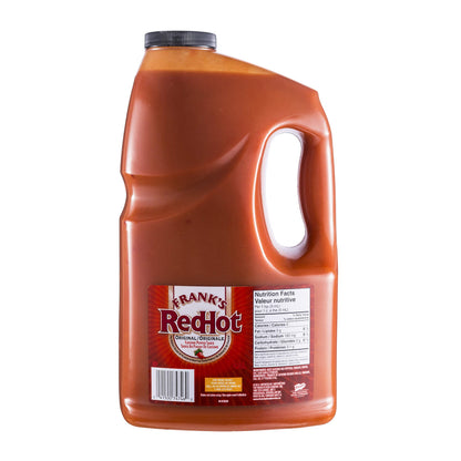 Frank's RedHot Original Hot Sauce, 3.78 L Bulk Bottle - Pour or Shake for Wings, Pizza, Tacos & More