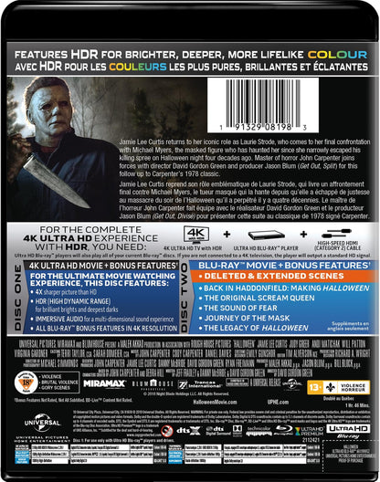 Halloween (2018) - 4K Ultra HD + Blu-ray (Bilingual)