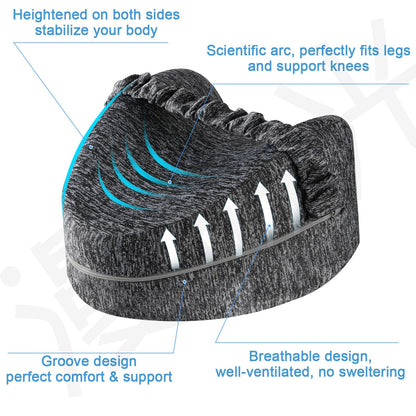 ZJZ Knee Pillow for Side Pillow, Memory Foam Knee Pillow, Suitable for Relieving Leg, Back, Knee Pain, improving Sleep Quality, Butterfly Side Pillow Leg Pillow - Available at All In One Marketplace Canada