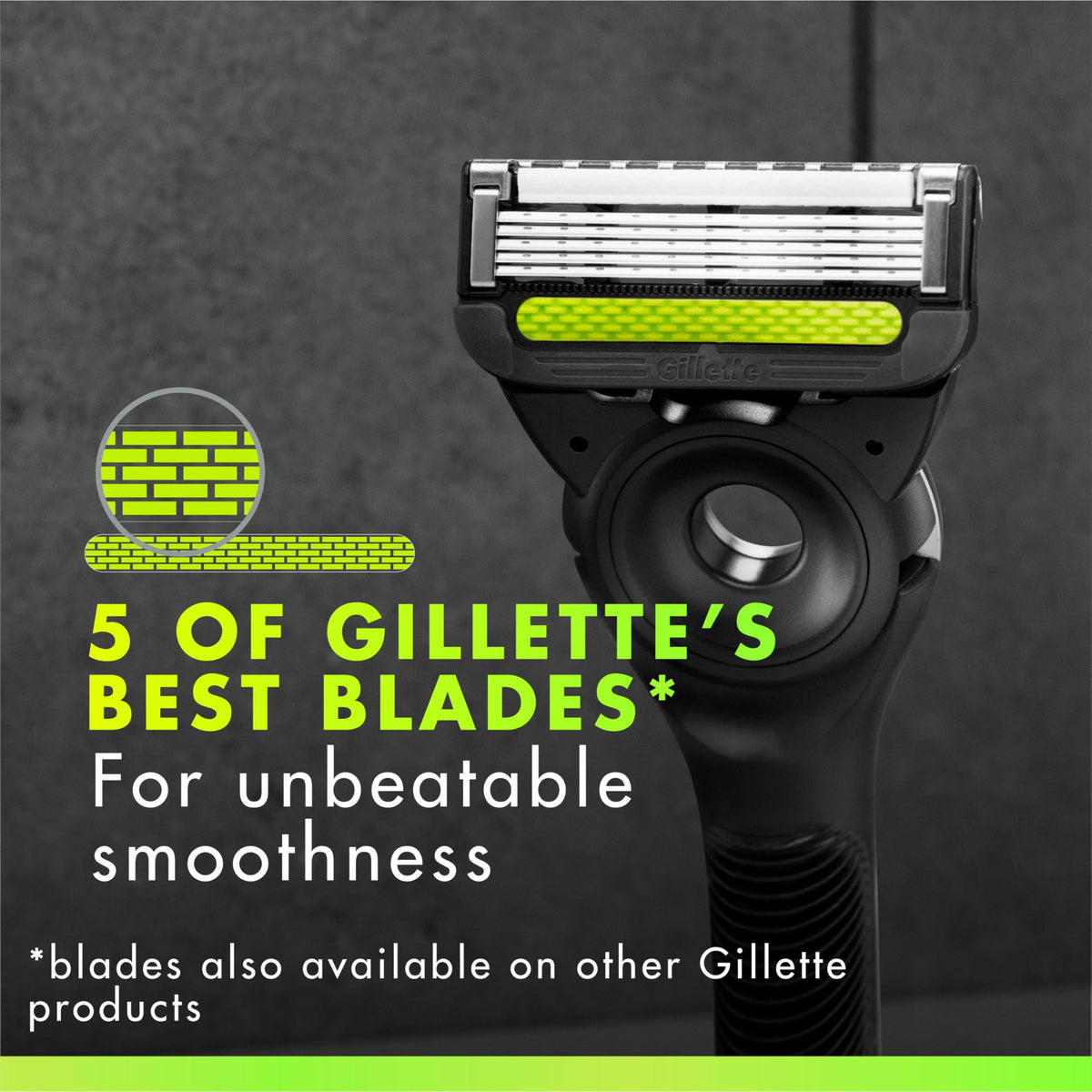 GilletteLabs Razor Blade Refills, Refills for Men Compatible with GilletteLabs Exfoliating Bar and Heated, 1 Pack (Count of 8)