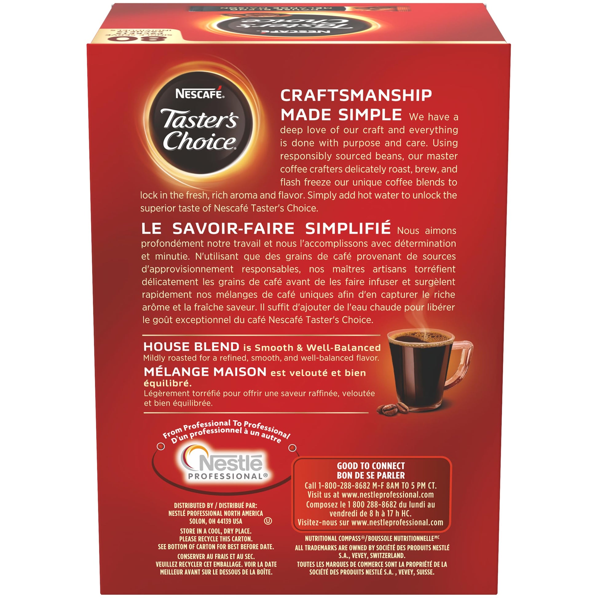 NESCAFÉ Taster's Choice Original Instant Coffee - 80 Single Serve Sticks (4.79 oz)