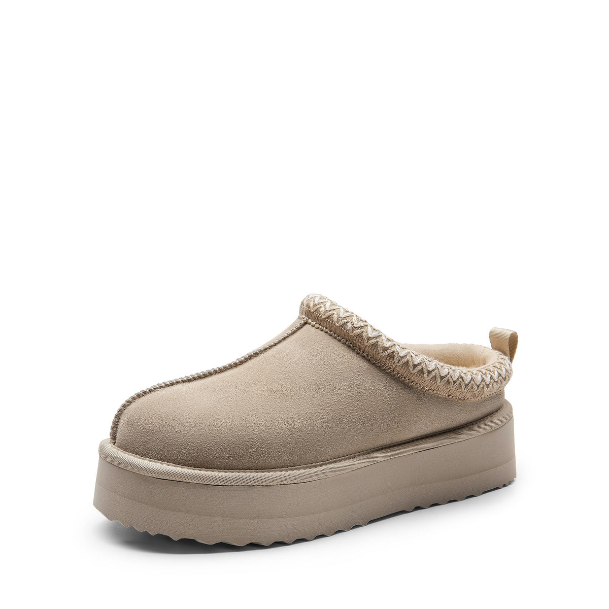 DREAM PAIRS Women's Platform Slippers Genuine Suede,Sand,8 🍁 All In One Marketplace Canada