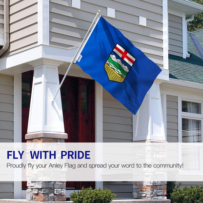 ANLEY Fly Breeze 3x5 Feet Alberta flag - Vivid Color and UV Fade Resistant - Canadian Province of Alberta Flag Polyester with Brass Grommets 3 X 5 Ft - Available at All In One Marketplace Canada
