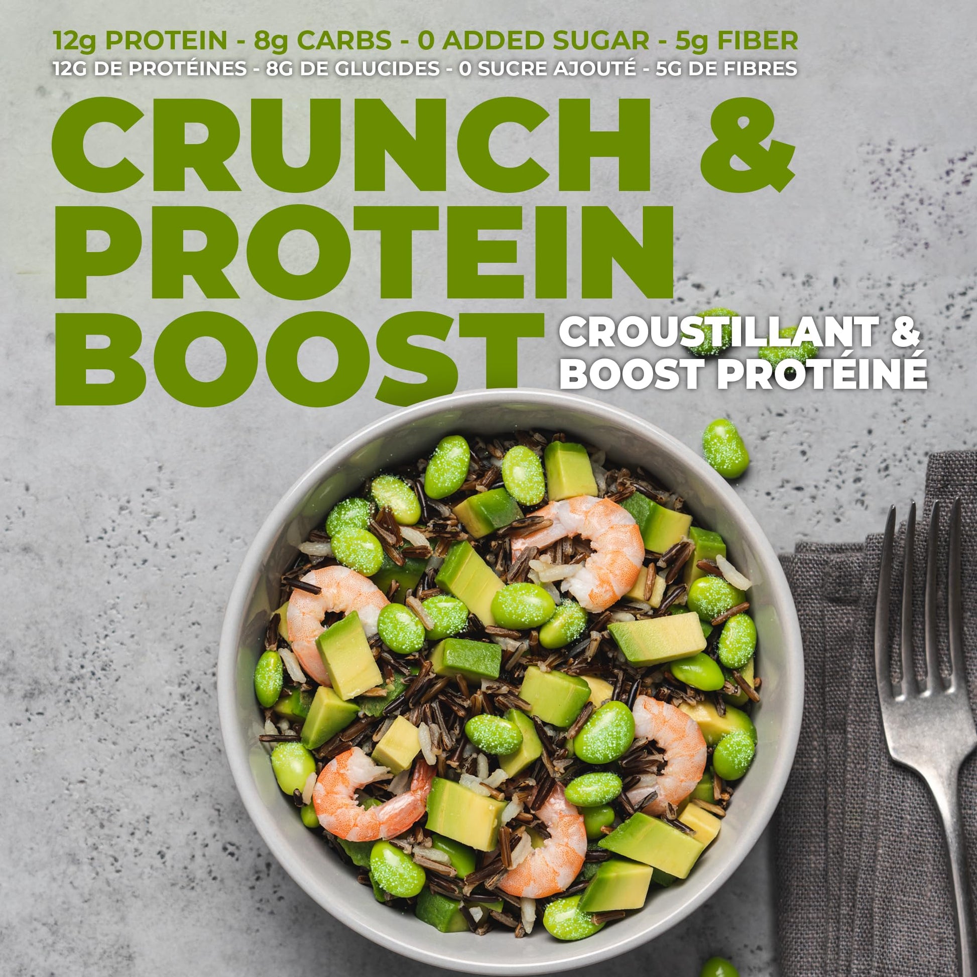 Zest Delites Roasted Edamame Snack Pack - 26g x 24 Units, 12g Protein, Sea Salt Flavor