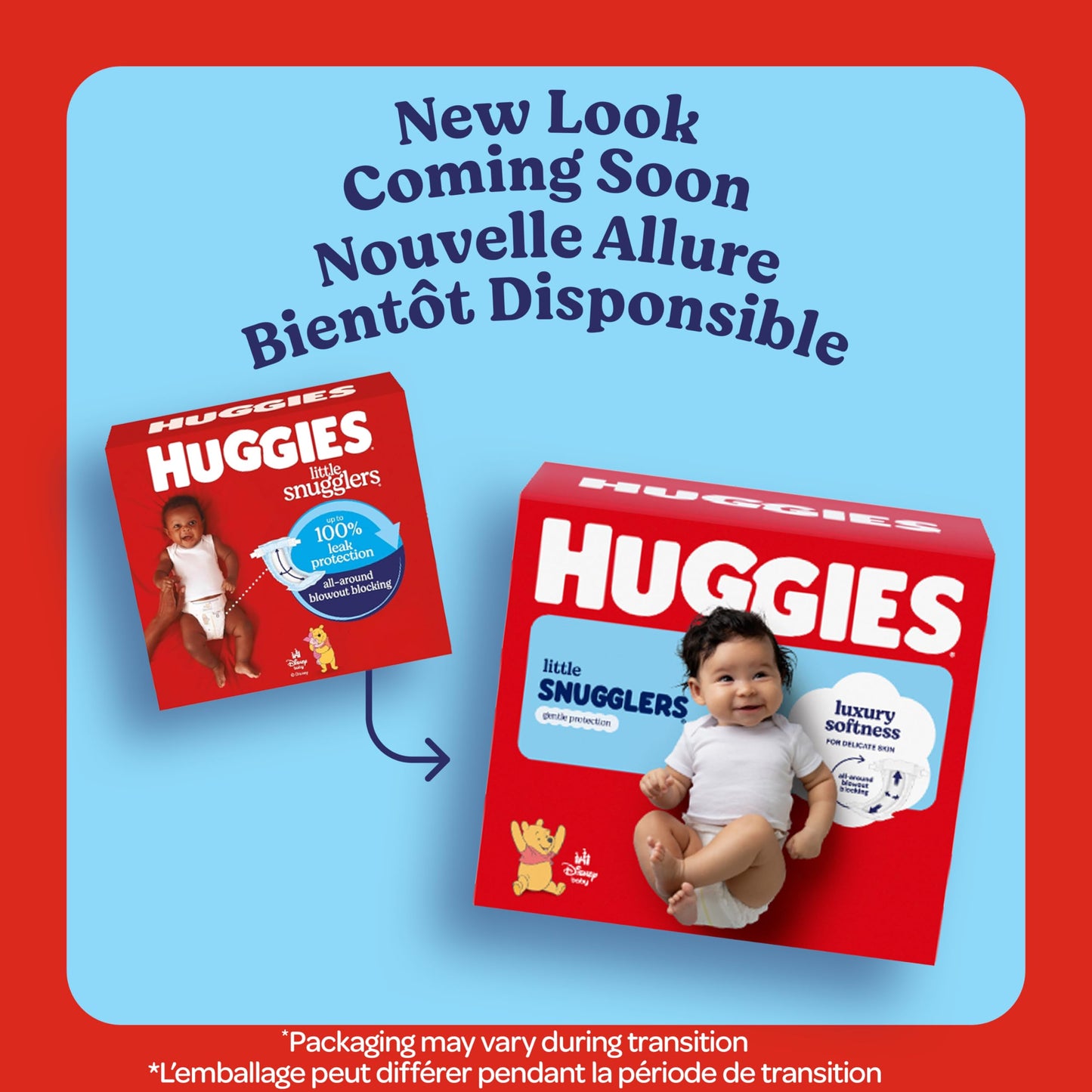 Couches pour bébés HUGGIES Little Snugglers, Taille 1, 168 unités