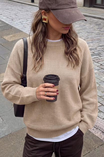 Arach&Cloz Womens Oversized Sweaters Fashion Wool Cashmere Camel M 🍁 All In One Marketplace Canada