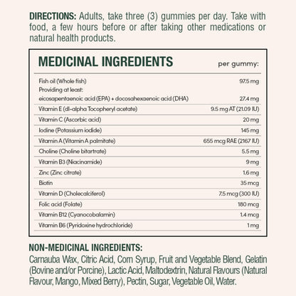 NATURE'S BOUNTY Prenatal With DHA & EPA Omega-3, Helps Reduce Risk Of Neural Tube Defects, 270 g - Available at All In One Marketplace Canada