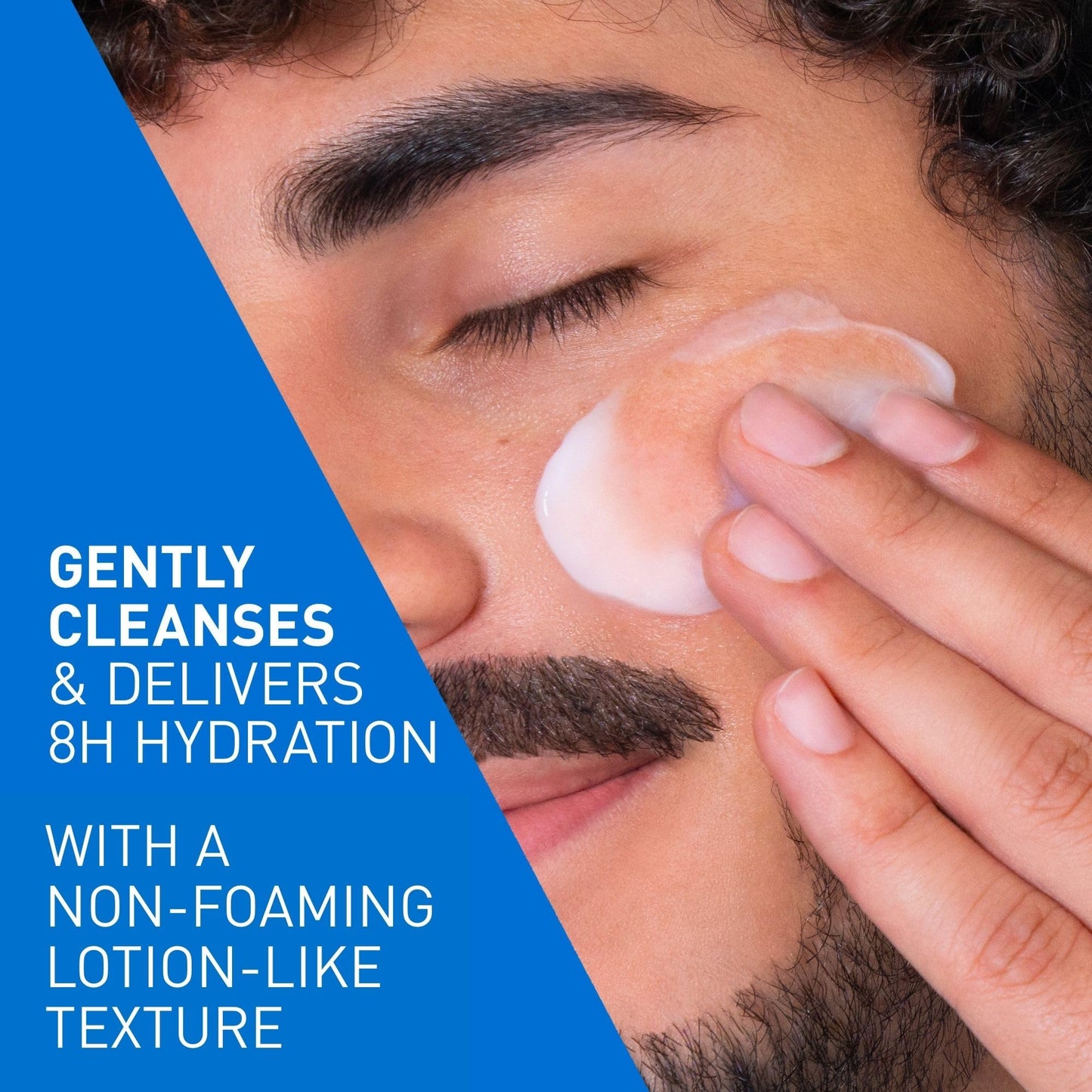 CeraVe Hydrating Face Wash, Daily, Gentle Moisturizing Non-Foaming Facial Cleanser for Men & Women with Hyaluronic Acid, Ceramides, Glycerin. Suitable for Dry & Sensitive Skin, Fragrance-Free, 473ML
