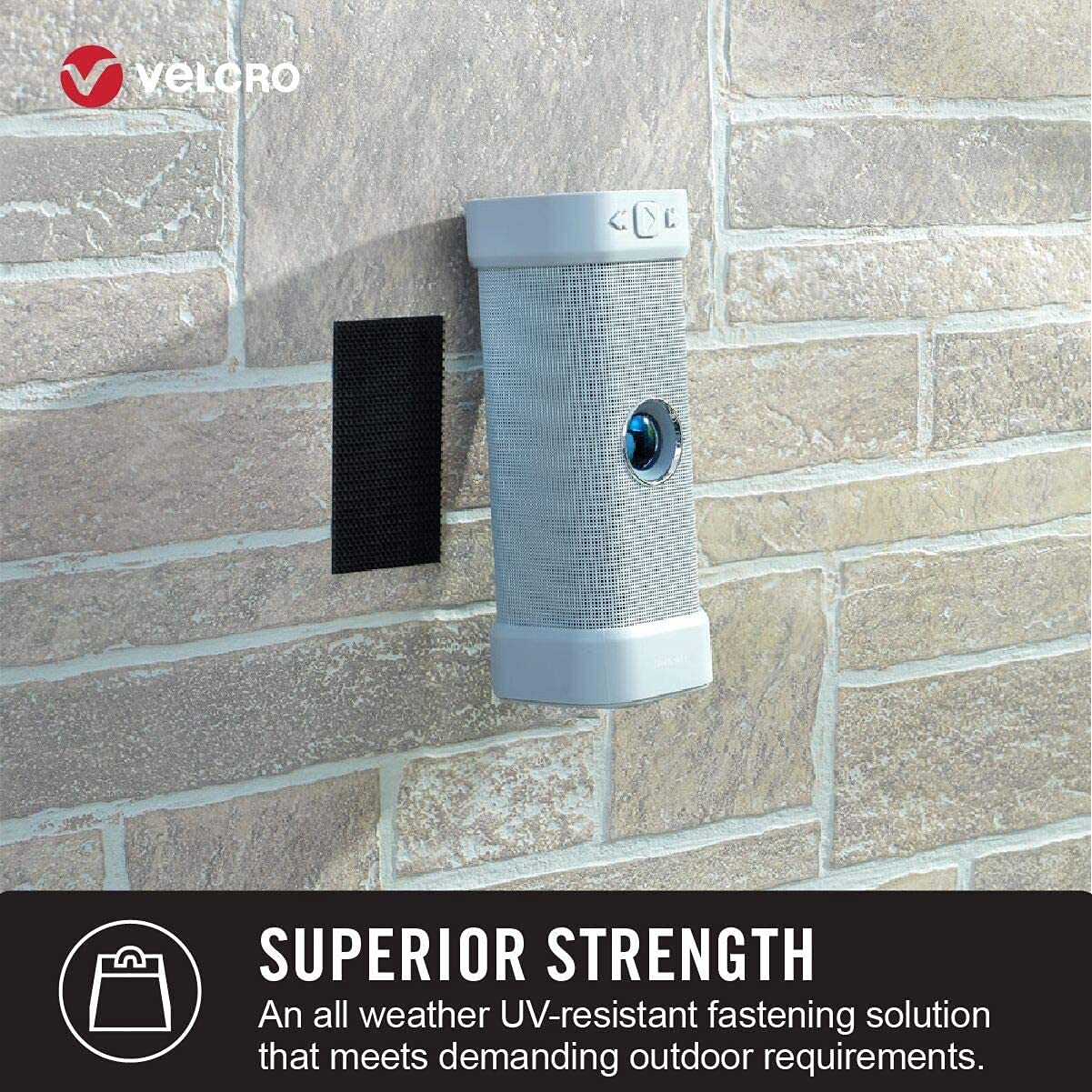 VELCRO Brand Extreme Outdoor Mounting Tape | 20Ft x 1 In, Holds 15 lbs | Strong Heavy Duty Stick on Adhesive | Mount on Brick, Concrete for Hanging, 30702 VELCRO
