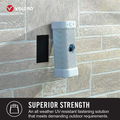 VELCRO Brand Extreme Outdoor Mounting Tape | 20Ft x 1 In, Holds 15 lbs | Strong Heavy Duty Stick on Adhesive | Mount on Brick, Concrete for Hanging, 30702 VELCRO