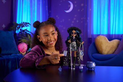 Monster High Doll, Moonspell Magic by Monster High Claire De Luna The Clairvoyant Witch with Cauldron Surprise & Accessories like Crystal Ball