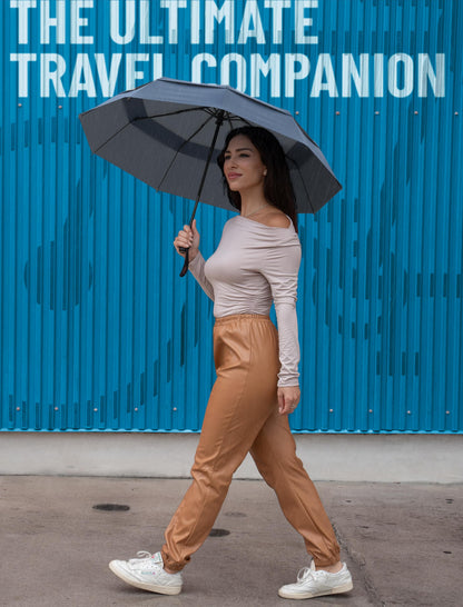 Repel Windproof Travel Umbrella - Compact & Withstands Winds up to 100MPH, Strongest Premium Auto Folding Umbrella for Rain and Sun - Durable, Light & Portable for Women & Men, Fits Backpack & Cars