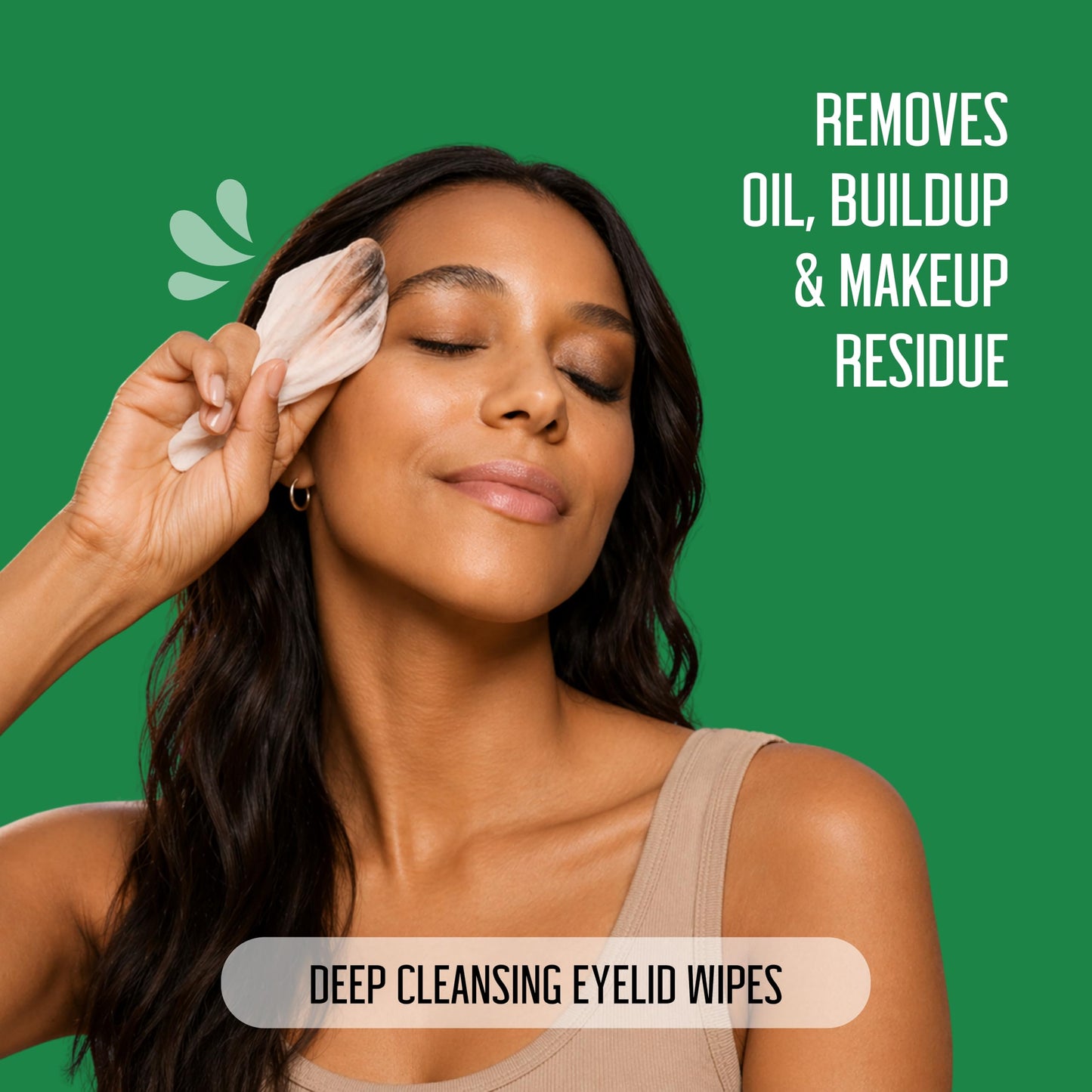 Tea Tree Eyelid Wipes – 100 Tea Tree Oil Eye Wipes for People with Dry Eyes & Allergies – Gentle Eyelid Cleanser with Hyaluronic Acid – Individually Wrapped & Biodegradable - Available at All In One Marketplace Canada