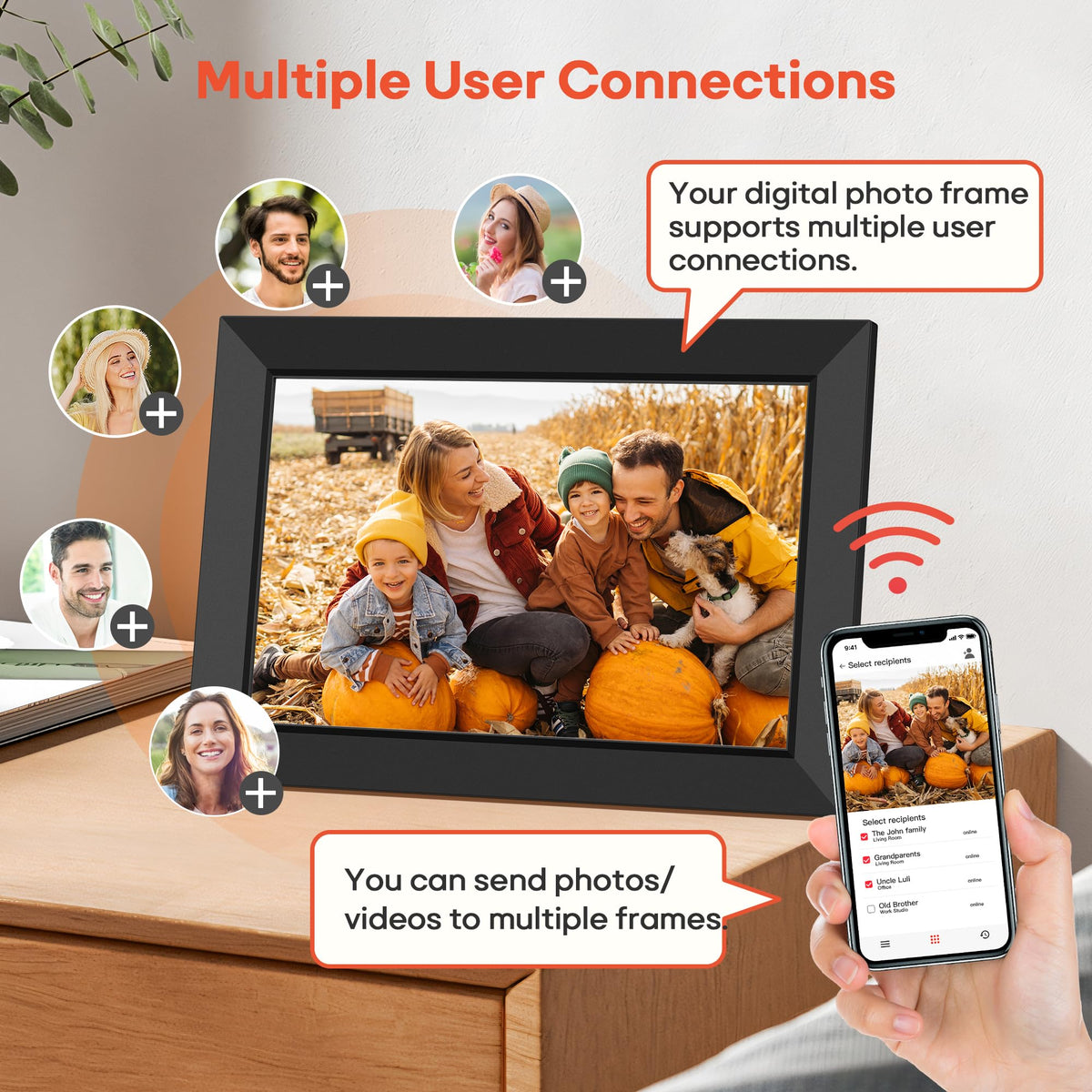 Frameo 10.1" Digital Picture Frame, 32GB Memory WiFi Electronic Photo Frame 🍁 All In One Marketplace Canada