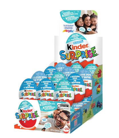 Kinder Surprise Milk Chocolate Eggs with Toys - Pack of 24 (480g)
