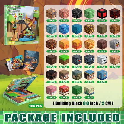 SSAWER Magnetic Blocks, 100PCS STEM Toys Building Cube Boys Birthday Gifts 🍁 All In One Marketplace Canada