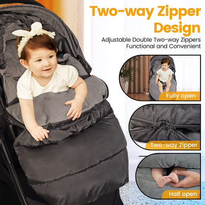 Orzbow Universal Stroller Footmuff, Winter Baby Bunting Bag, Weather-Proof 🍁 All In One Marketplace Canada