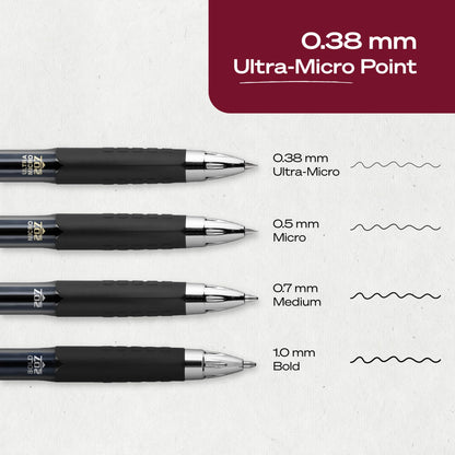 uni-ball Signo 207 Retractable Gel Pens, Ultra-Micro Point, Black Ink, 12 Count (Pack of 1) (1790922) , Packaging may vary Uni-Ball